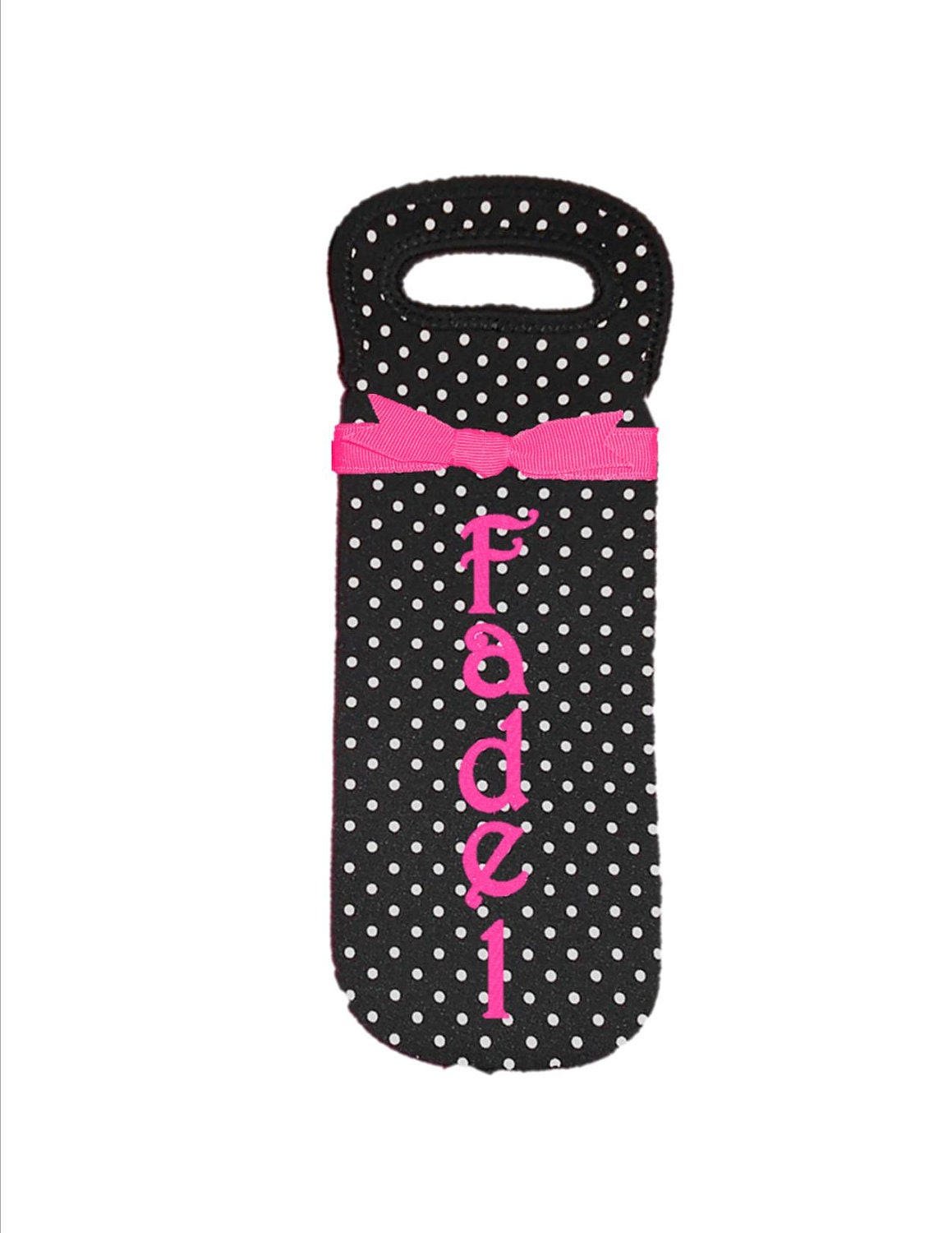 Personalized Wine Bottle Koozie with Handle