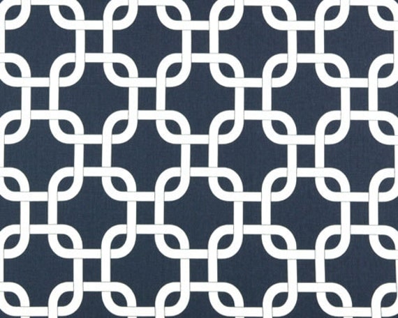Buy contemporary window treatments - CUSTOM CURTAINS Modern Lattice Geometric Navy Blue Pair Set Two 2 Drapery Panels Window Treatments Zig Zag SALE