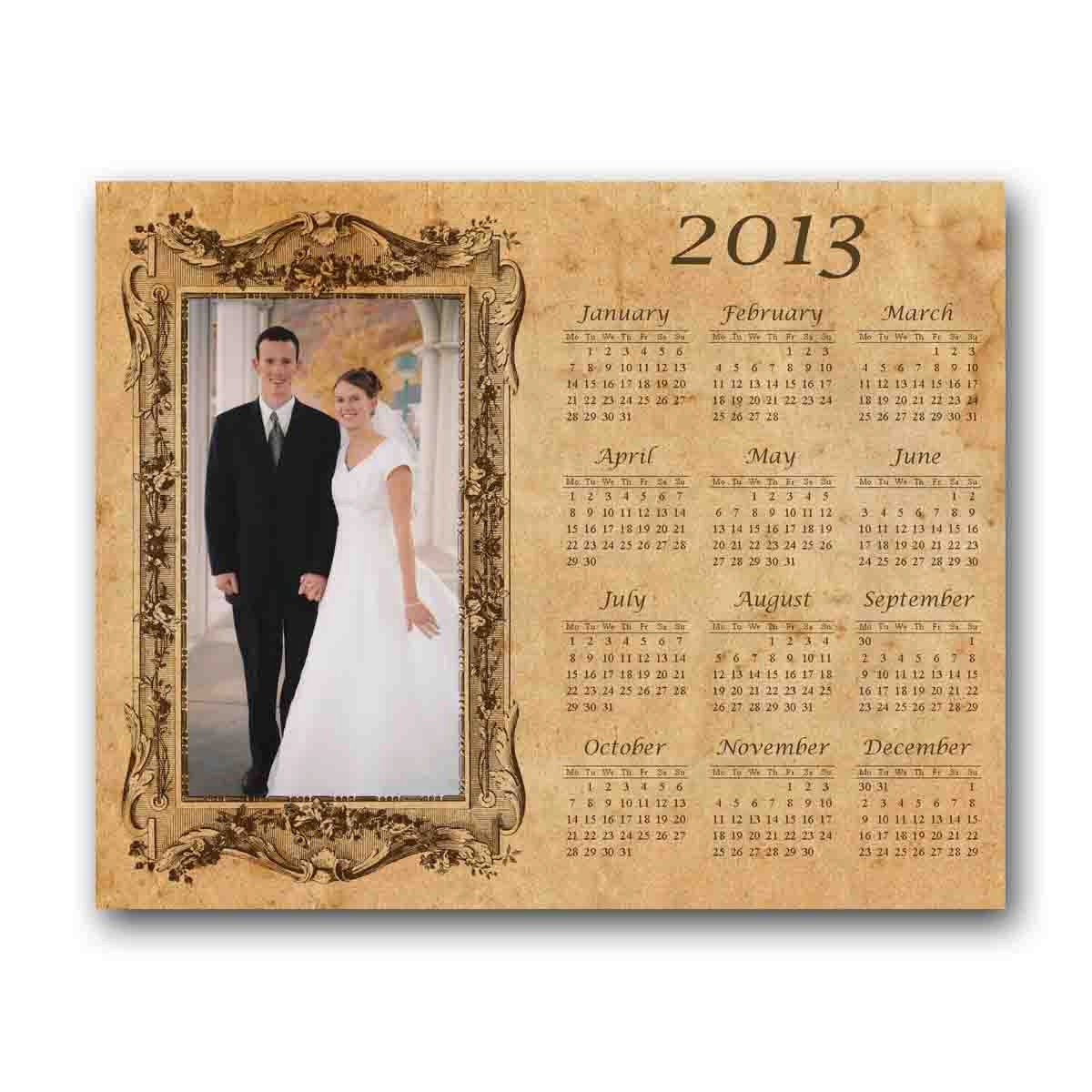 2013 Customized Printable Calendar - Vintage Frame