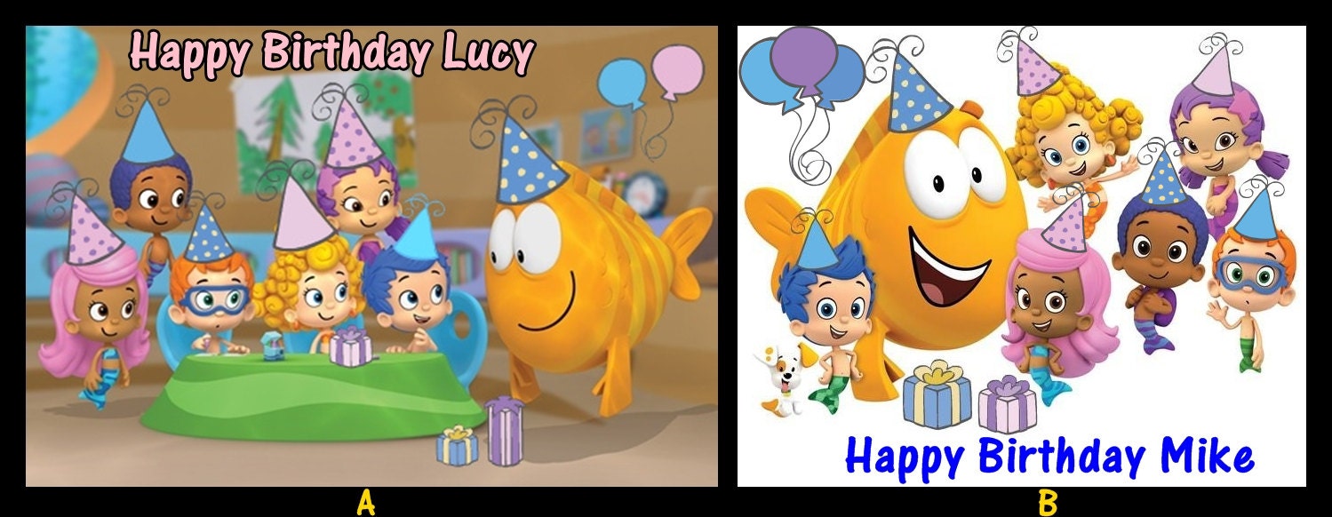 Bubble Guppies edible image cake topper Il_170x135