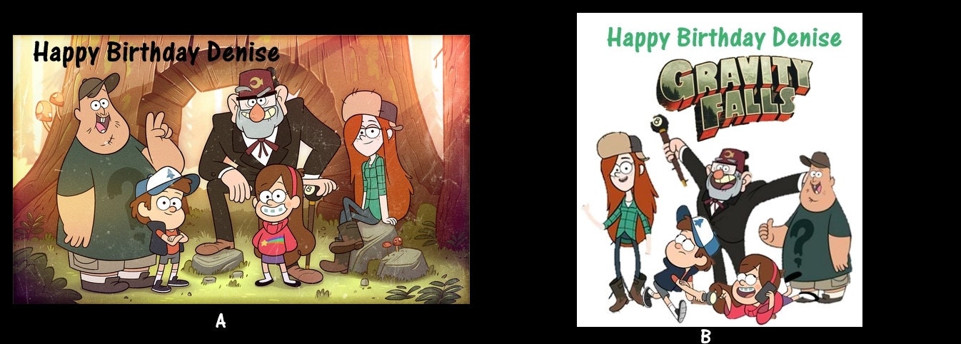 Gravity Falls edible image cake topper Il_570xn