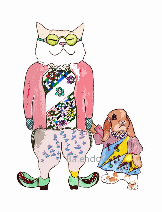 Art print of Original artwork - illustration - take a day off - 5.8 x 8.3