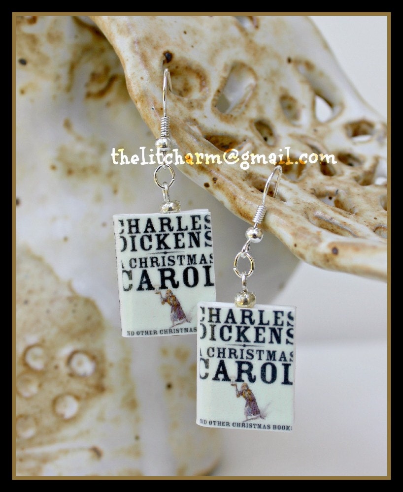 Charles DIckens EARRINGS from Durable Clay Double-sided