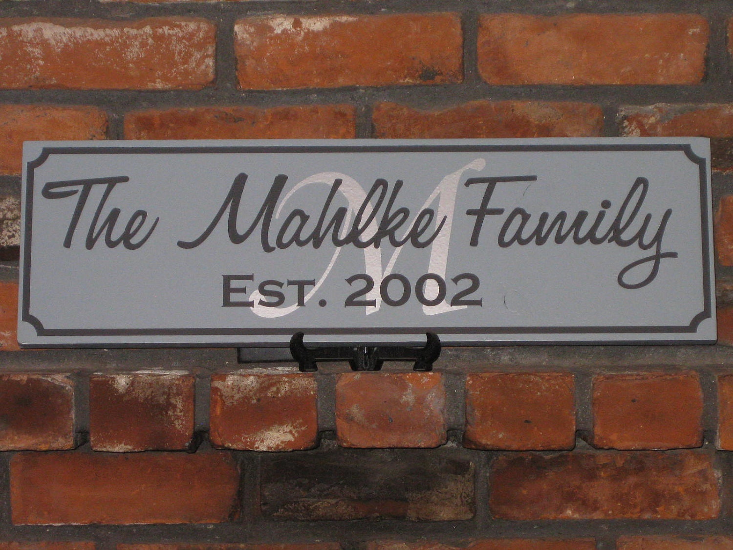 Custom Personalized Family Established Sign