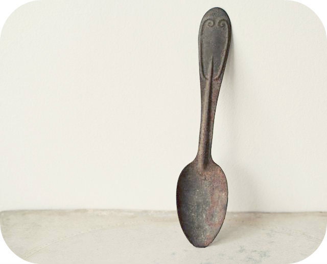 Antique Tin Spoon