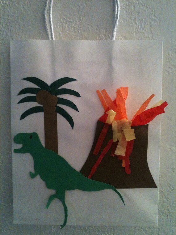 CUSTOM ORDER for Carina. Set of 30 Dinosaur Favor Bags Il_570xn