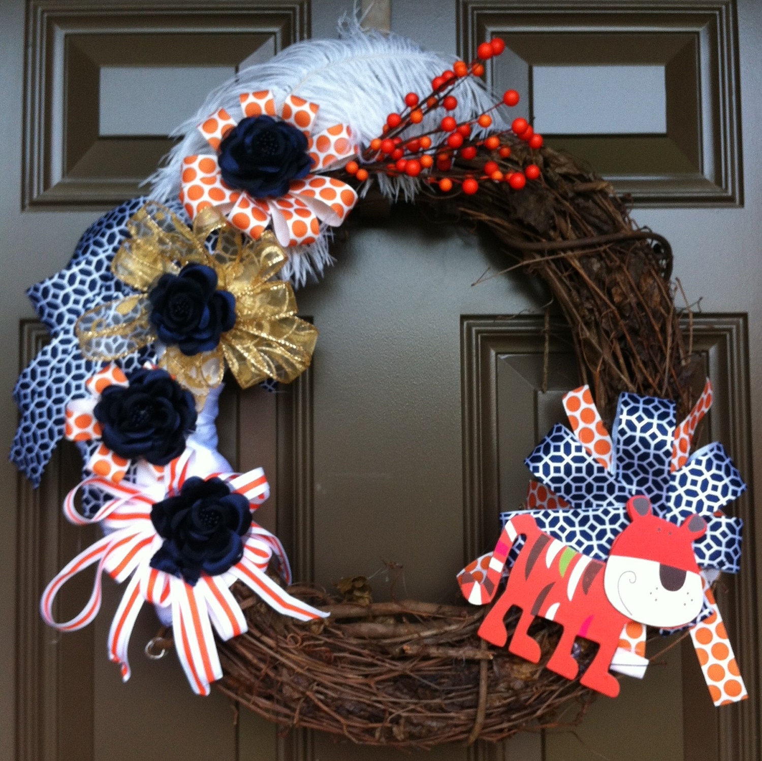 Auburn Game Day Wreath
