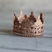 Mini Princess/Prince Lace Crown - ROSE GOLD