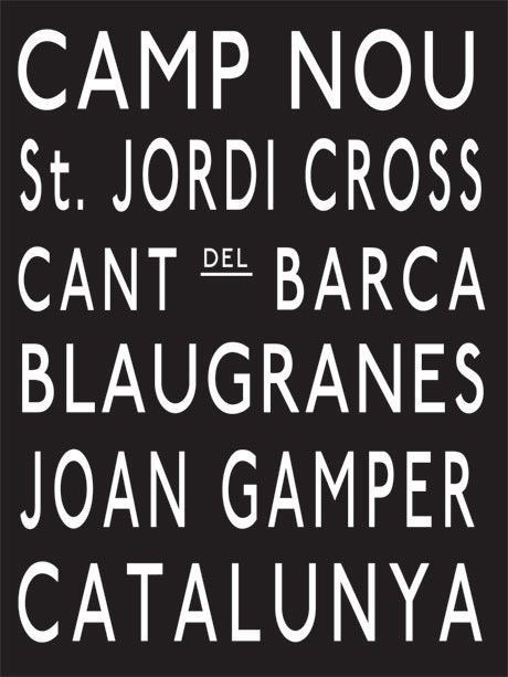 FC Barcelona Subway Print