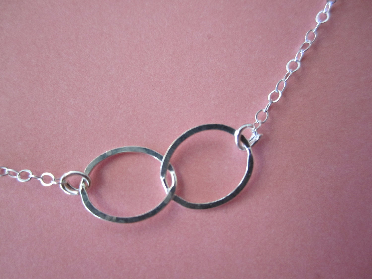 Sterling silver infinity necklace...simple handmade jewelry, tiny light everyday, wedding, best friend, birthday, Valentine's day gift