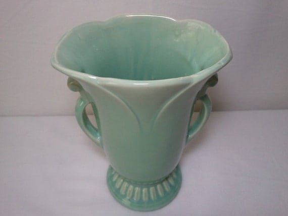 Large Green USA McCoy Vase