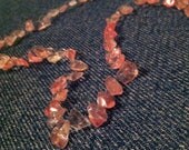 delicate light pink illusion necklace