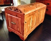 Handmade Cedar Chest - Natural Finish - Custom Art