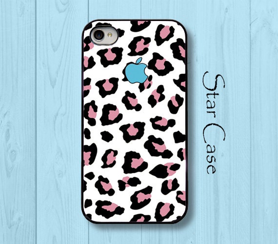 iPhone 4/ 4s and 5 Case - Cell Phone Cover - iPhone Hard Case - Pink Leopard Girly Cute Funny Humor Christmas Gift For Her