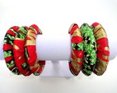 African Jewerly- Handmade  African print bangles