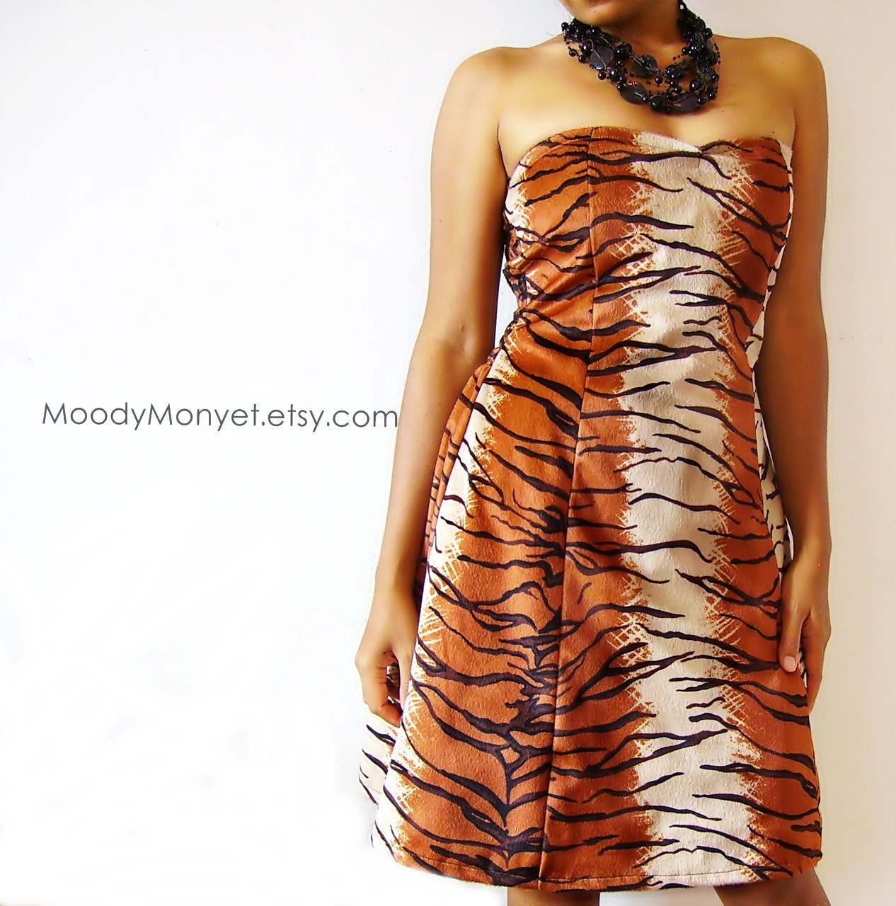 Animal Print Strapless