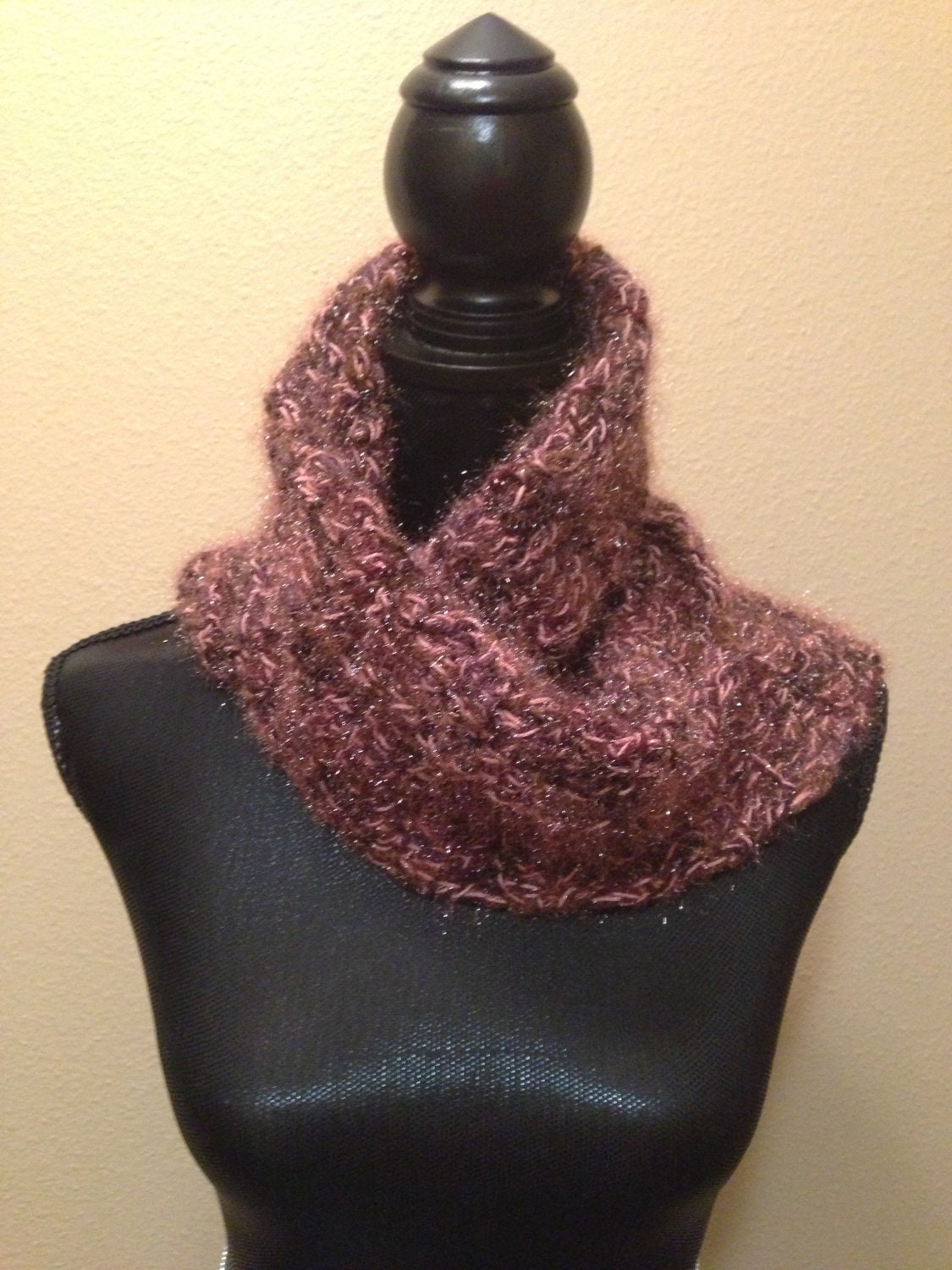 Tweed Metalic Infinity Scarf