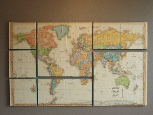 World Map Wall Art