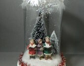 GONE CAROLING Winter Wonderland Waterless Snow Globe by Changing Seasons