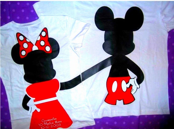 Sale US FREE SHIPPING Mickey and Minnie Mouse Couples T-Shirts