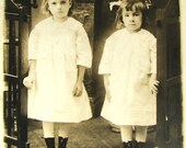 Ghostly Children SISTERS Postcard CIRCA 1910