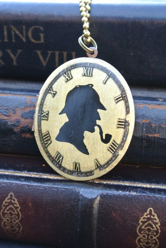 Sherlock Holmes Timeless Detective Brass Locket