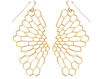 Radiolaria Earrings (gold)