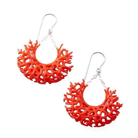 Vessel Earrings (red)