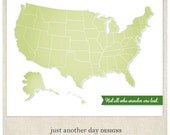 US Travel Print 8x10 Multiple colors