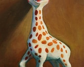 8x10 Sophie the Giraffe Giclee Print Nursery Art