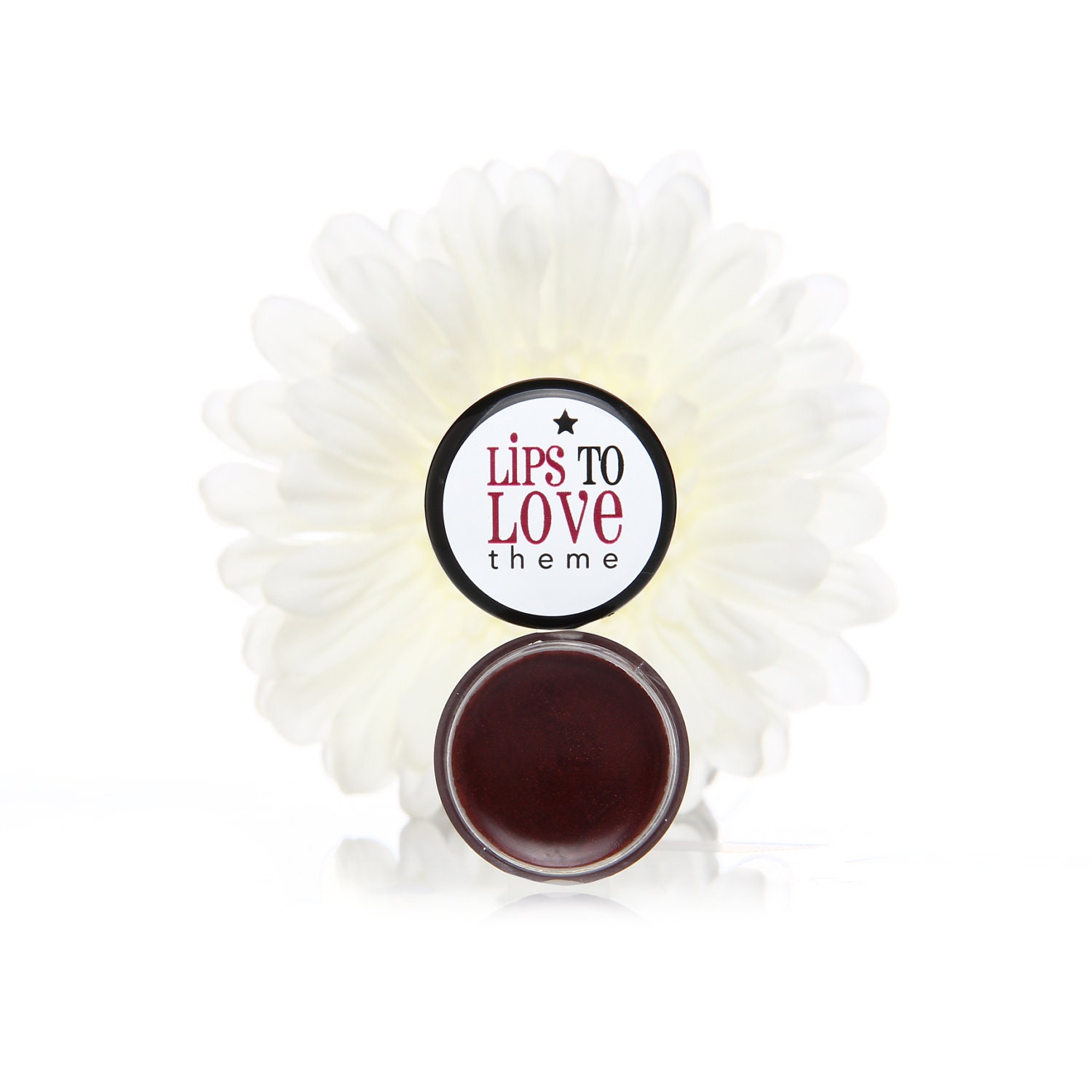 Beauty gift set - Oxblood Burgundy Glossy lip tint balm -Star Gazer Glossy lip balm tint pot. Two balm.   Gift