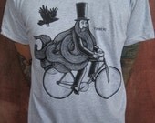 RIDE & FALL on heather grey