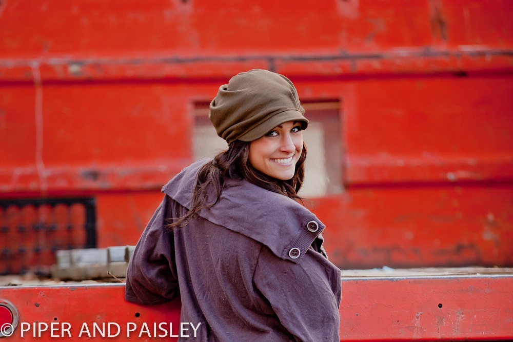 Slouch Hat - Olive Brown