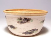 Birch Bark design 1 quart Pottery Serving Bowl Limited Series 58