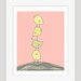 Nursery Art Print. Nursery Decor. Baby Bird Decor. Bird Stack. Children's Art. Kid's Wall Art. Pink. Baby Girl Art.