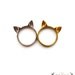 Kitty Ears Ring, cute cat ring, novelty ring, kitten sweet kawaii ring, animal fashion ring, neko ears ring, for the sweet girlfriend