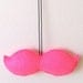 Neon Pink Felt Plush Wearable Mustache