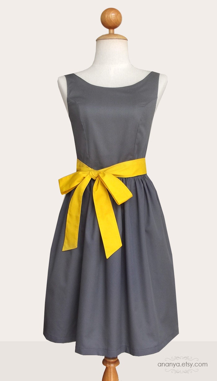 Custom bridesmaid dresses with removable sash, pockets for your wedding - custom size, length and color