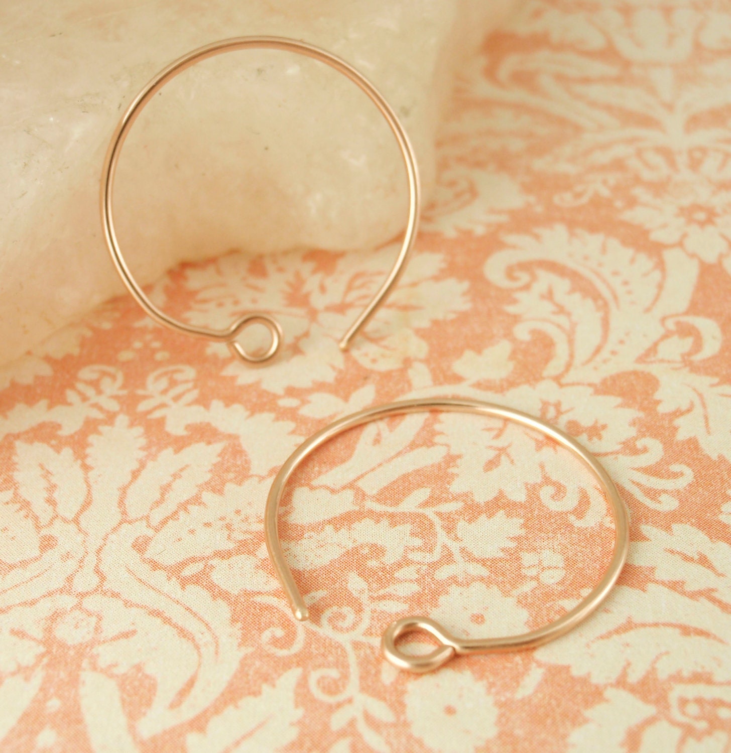14kt Rose Gold Filled Earring Hoops - 20mm - 20 gauge