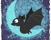 Cute Bat- Art Print 8.5 x 11