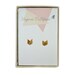 Arrow earrings, golden arrow, vermeil earstuds
