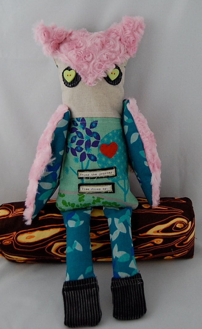 Owl Art Doll - Enjoy the Journey