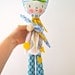 Cloth rag doll cat girl Poco doll