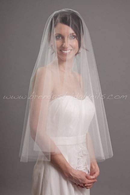 Drop Veil, Bridal Veil Double Layer, Wedding Veil - Devyn Veil