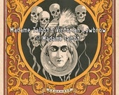 Fortune Teller Poster Madame Talbot's Victorian Lowbrow Great Alexander Seer Past Present Future