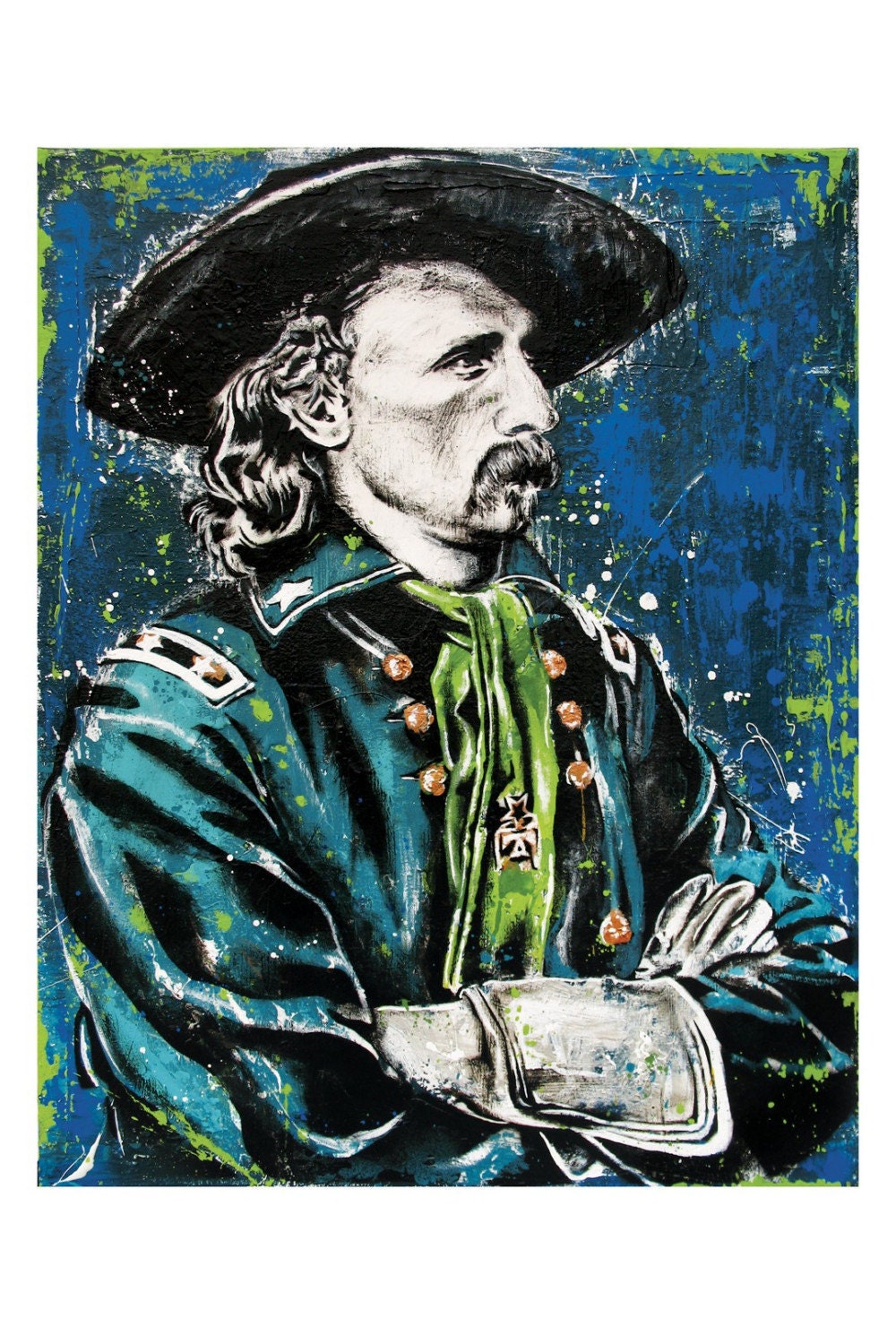 George Custer - 12 x 18 High Quality Art Print
