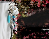 Keshi Pearl and Flower Necklace