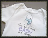 Snowbody Puts Baby In A Corner Onesie - Funny Christmas/Holiday Baby Gift