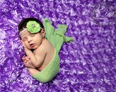 Green Coiled Rosette Flower Hair Bow Headband Baby Infant Newborn Toddlers Girls ALL AGES White Band Photography Prop Pearl