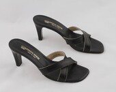Vintage Enrico Gerbi Slides / Vintage Slides Size 7 M / Vintage Resort Slides / Vintage Italian Shoes